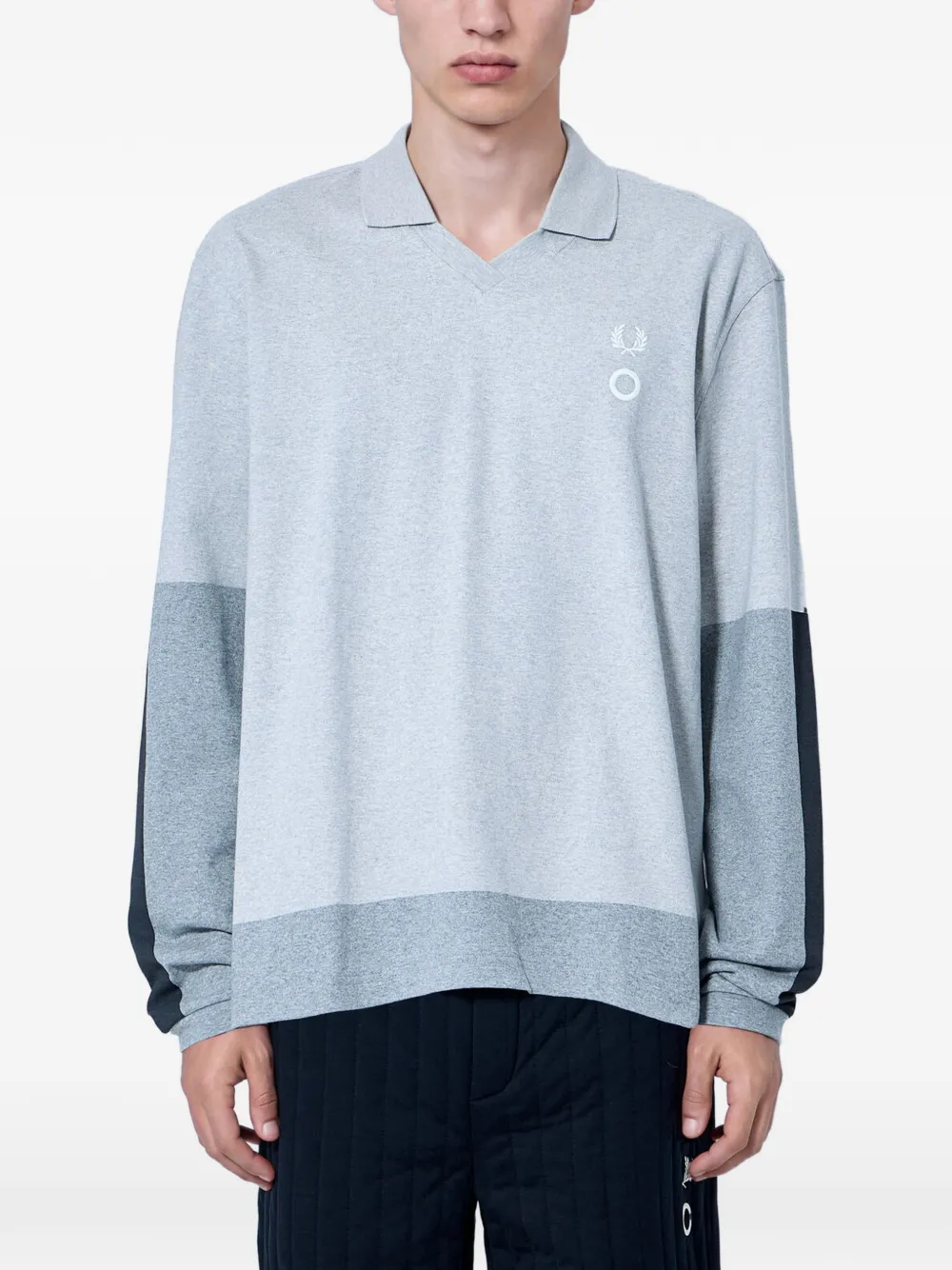 Fred Perry x Craig Green logo-embroidered polo shirt - Grigio