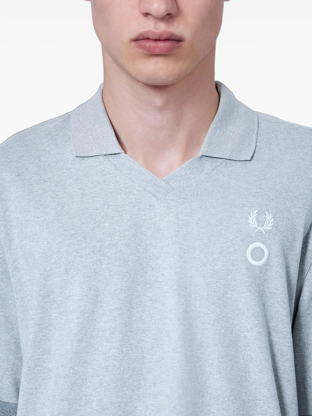 Fred Perry x Craig Green logo-embroidered polo shirt Grijs