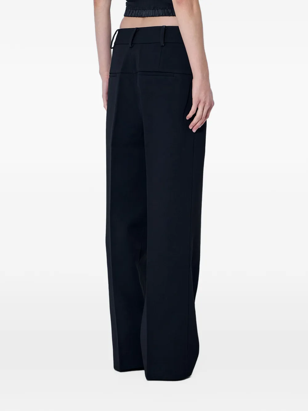 ENTIRE STUDIOS tailored buttoned-waistband trousers Zwart