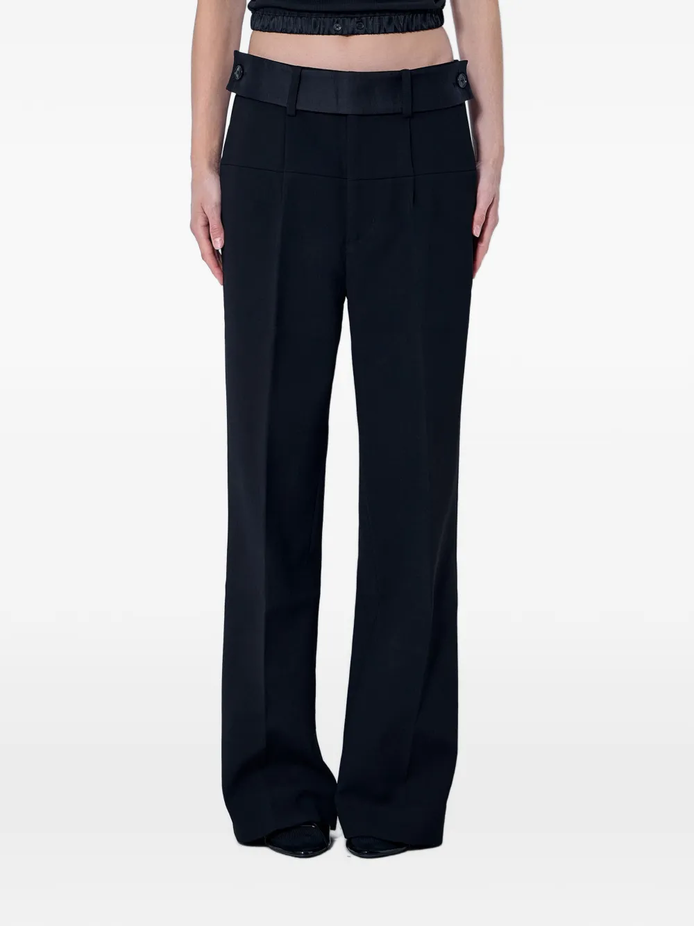 ENTIRE STUDIOS tailored buttoned-waistband trousers Zwart