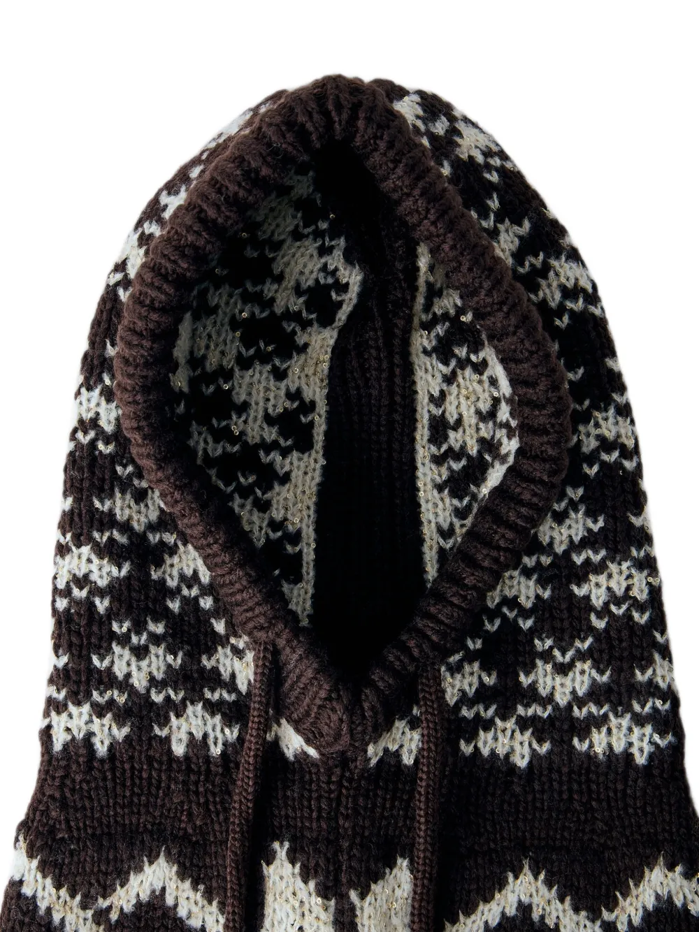 Moncler jacquard sequin balaclava Bruin