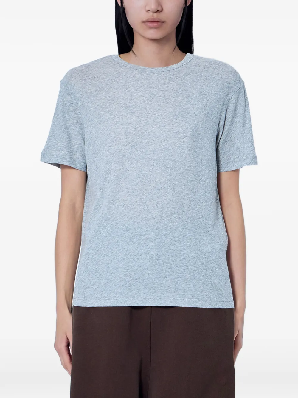 ENTIRE STUDIOS jersey straight-hem T-shirt Blauw