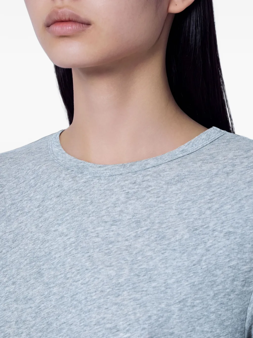 ENTIRE STUDIOS jersey straight-hem T-shirt Blauw
