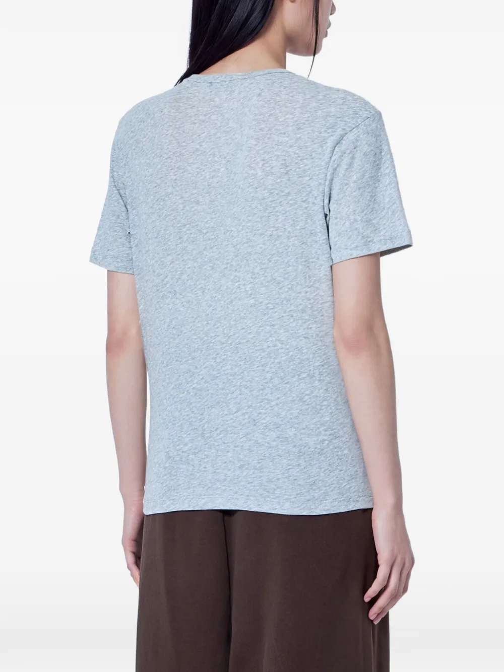 ENTIRE STUDIOS jersey straight-hem T-shirt Blauw