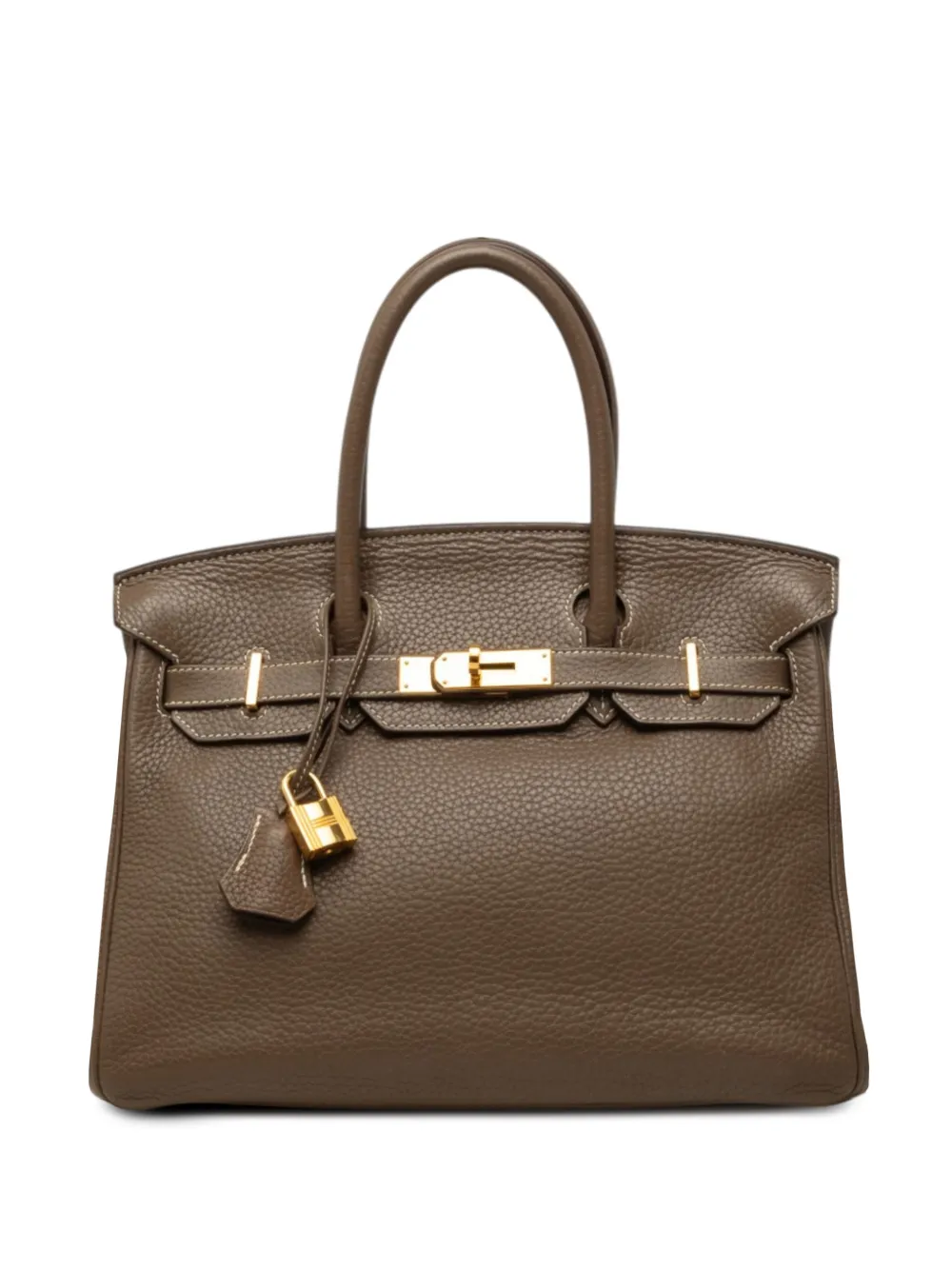 Hermès Pre-Owned 2014 Clemence Birkin Retourne 30 handbag - Braun