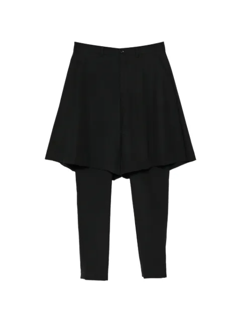 Comme des Garçons Homme Plus layered flare-panel trousers