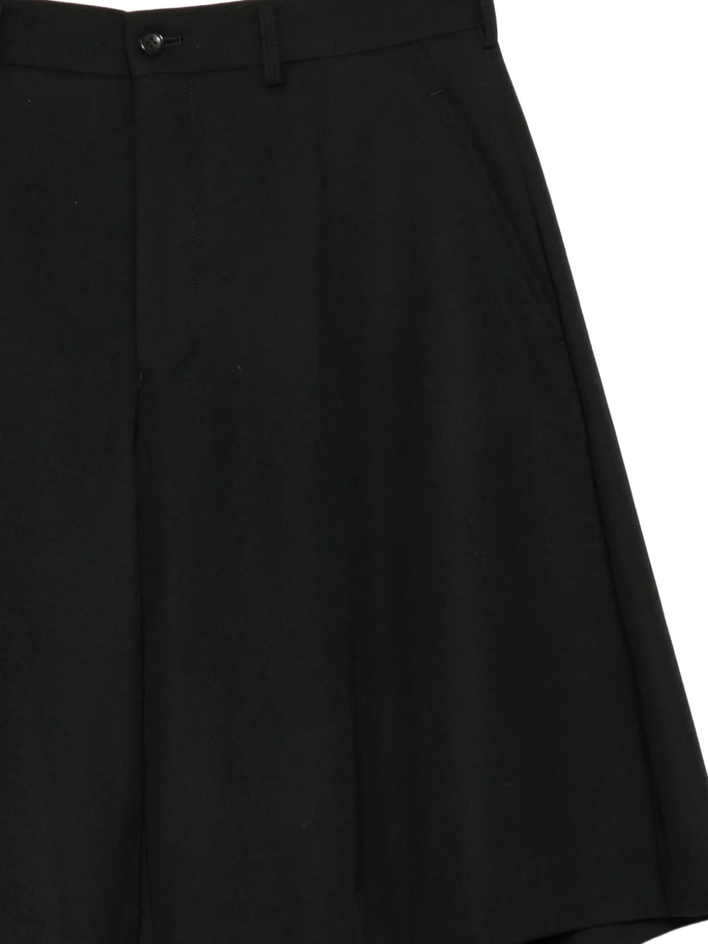 Comme des Garçons Homme Plus Gelaagde broek met uitlopende vlakken Zwart
