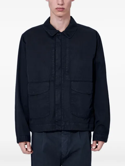 MOOS STUDIO cotton-twill flap-pocket jacket