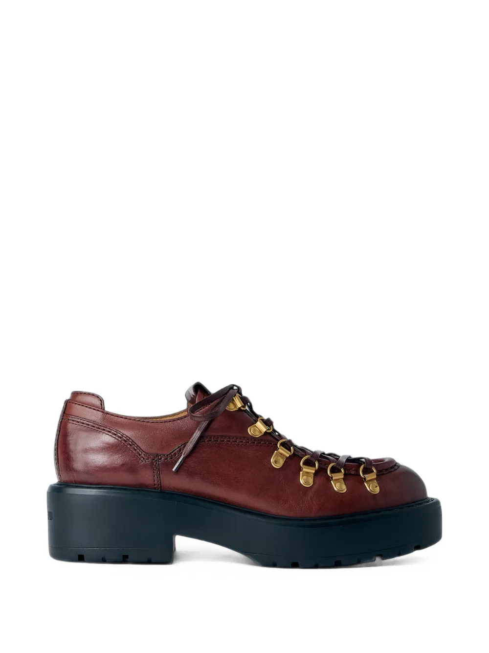 Miu Miu leather loafers - Braun