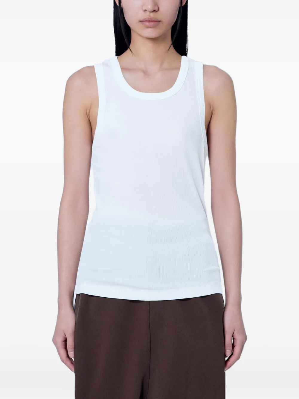 ENTIRE STUDIOS ribbed-knit tank top - Bianco