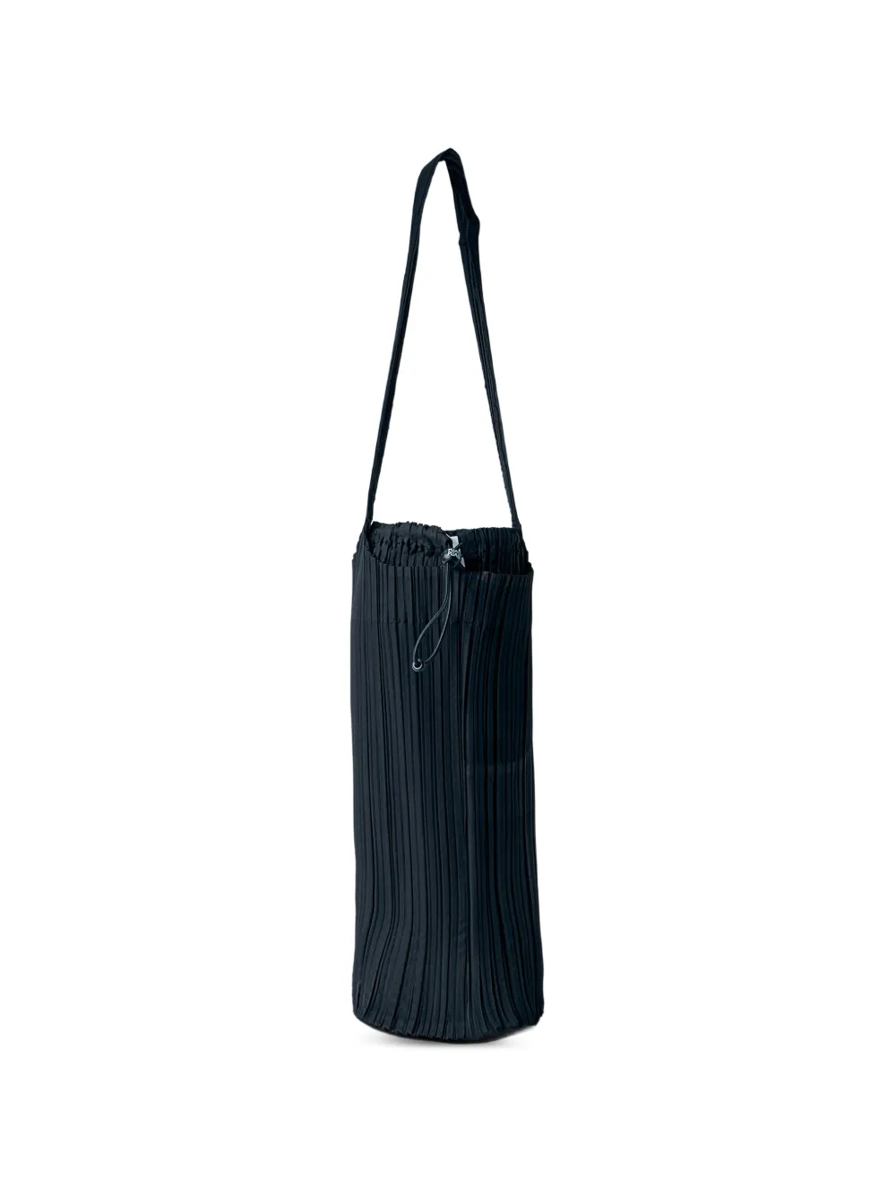 Pleats Please Issey Miyake medium Swan pleated cylinder shoulder bag - Nero