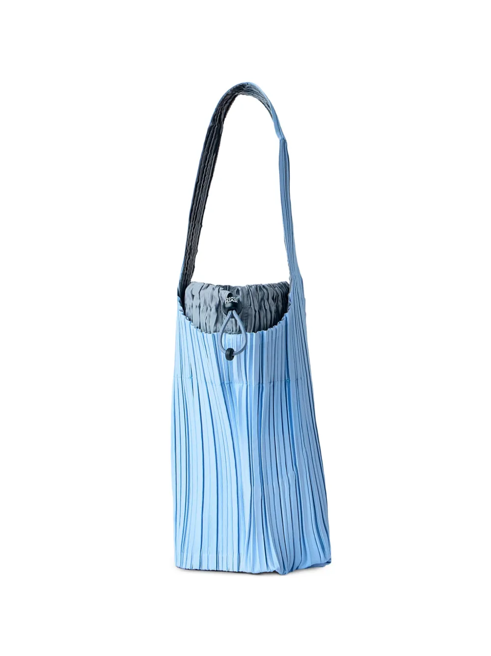Pleats Please Issey Miyake Pleats Swan cylinder tote bag - Blu