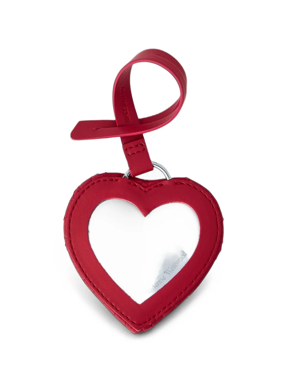 Vivienne Westwood Heart Mirror charm Rood