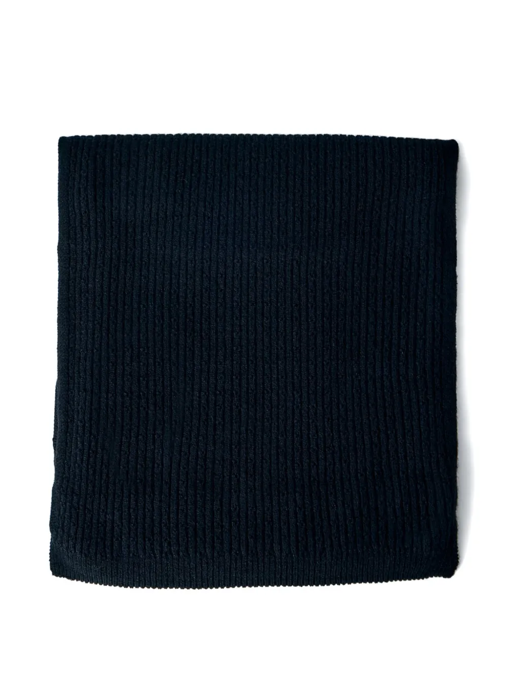 Kiko Kostadinov ribbed-knit scarf - Nero