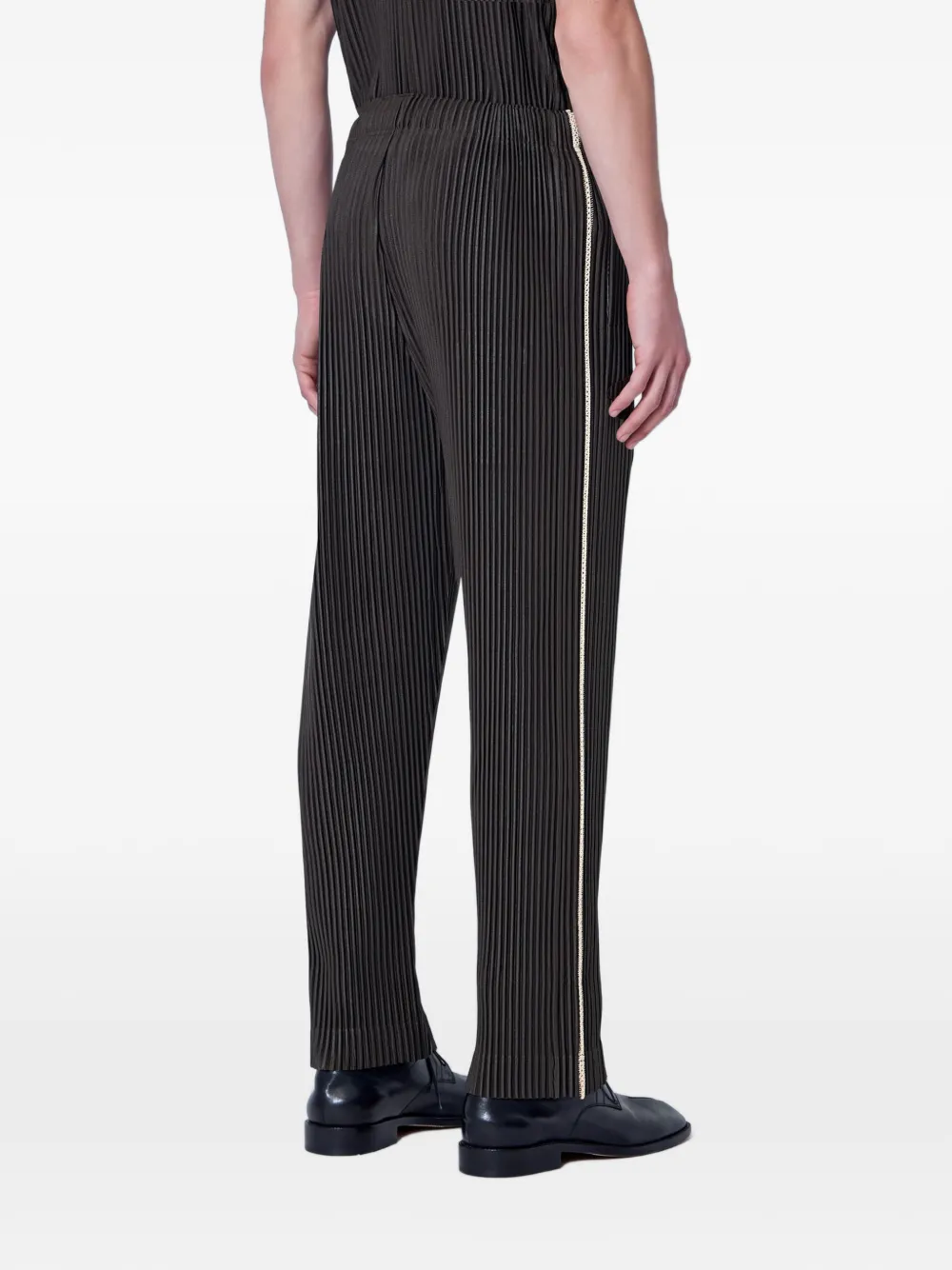Homme Plissé Issey Miyake pleated elasticated-waist trousers Bruin