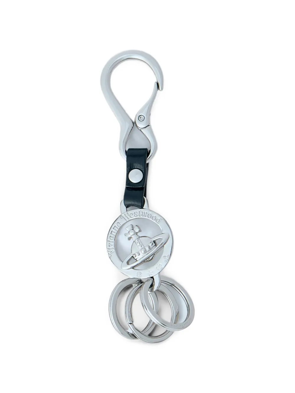 Vivienne Westwood Orb Medallion keyring Zilver