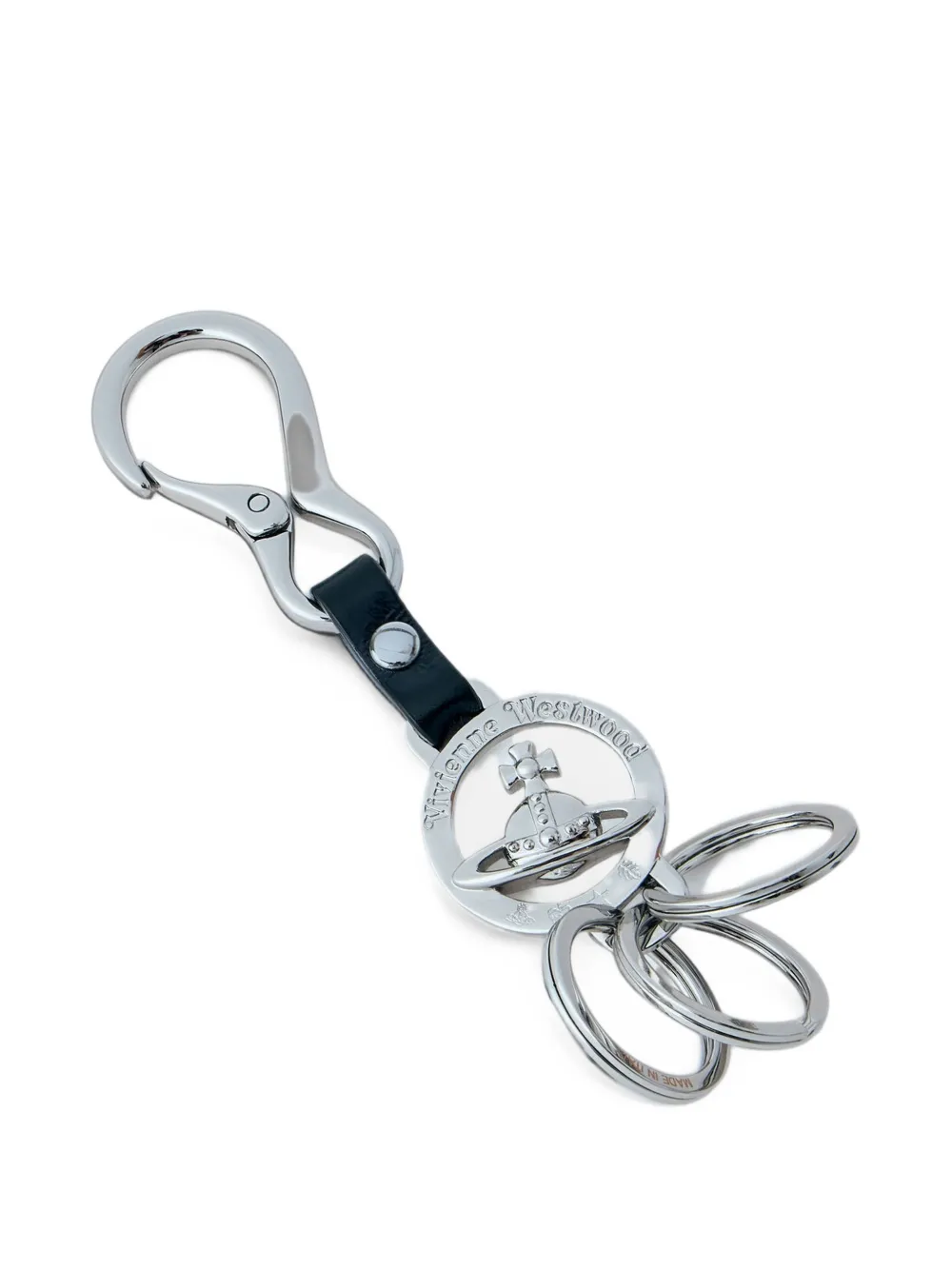 Vivienne Westwood Orb Medallion keyring Zilver