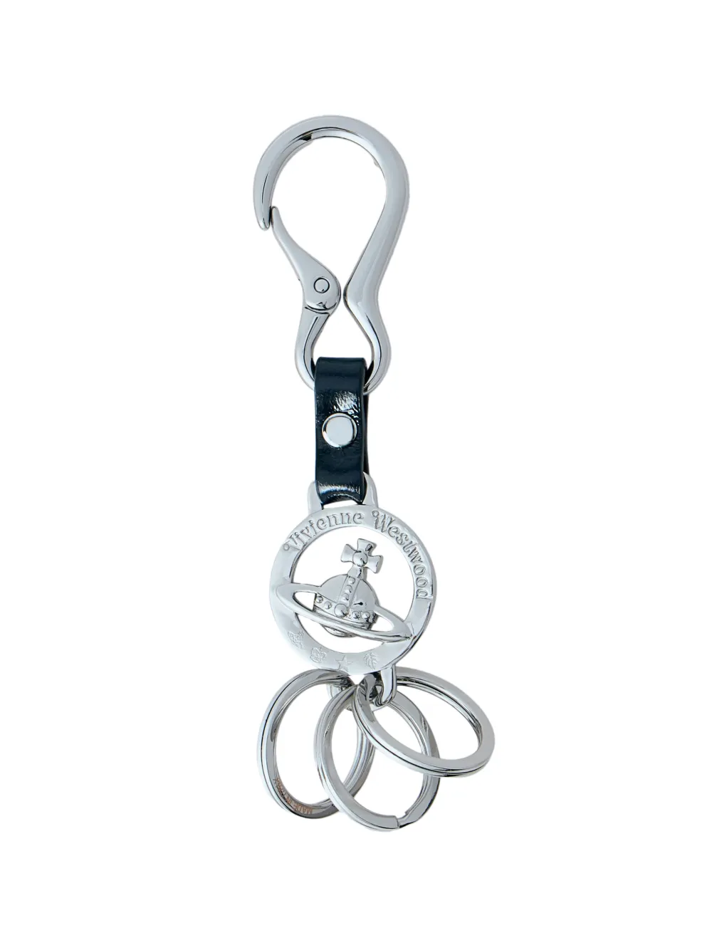 Vivienne Westwood Orb Medallion keyring - Argento
