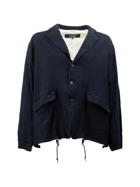 Comme des Garçons Homme crinkled-finish drawstring jacket