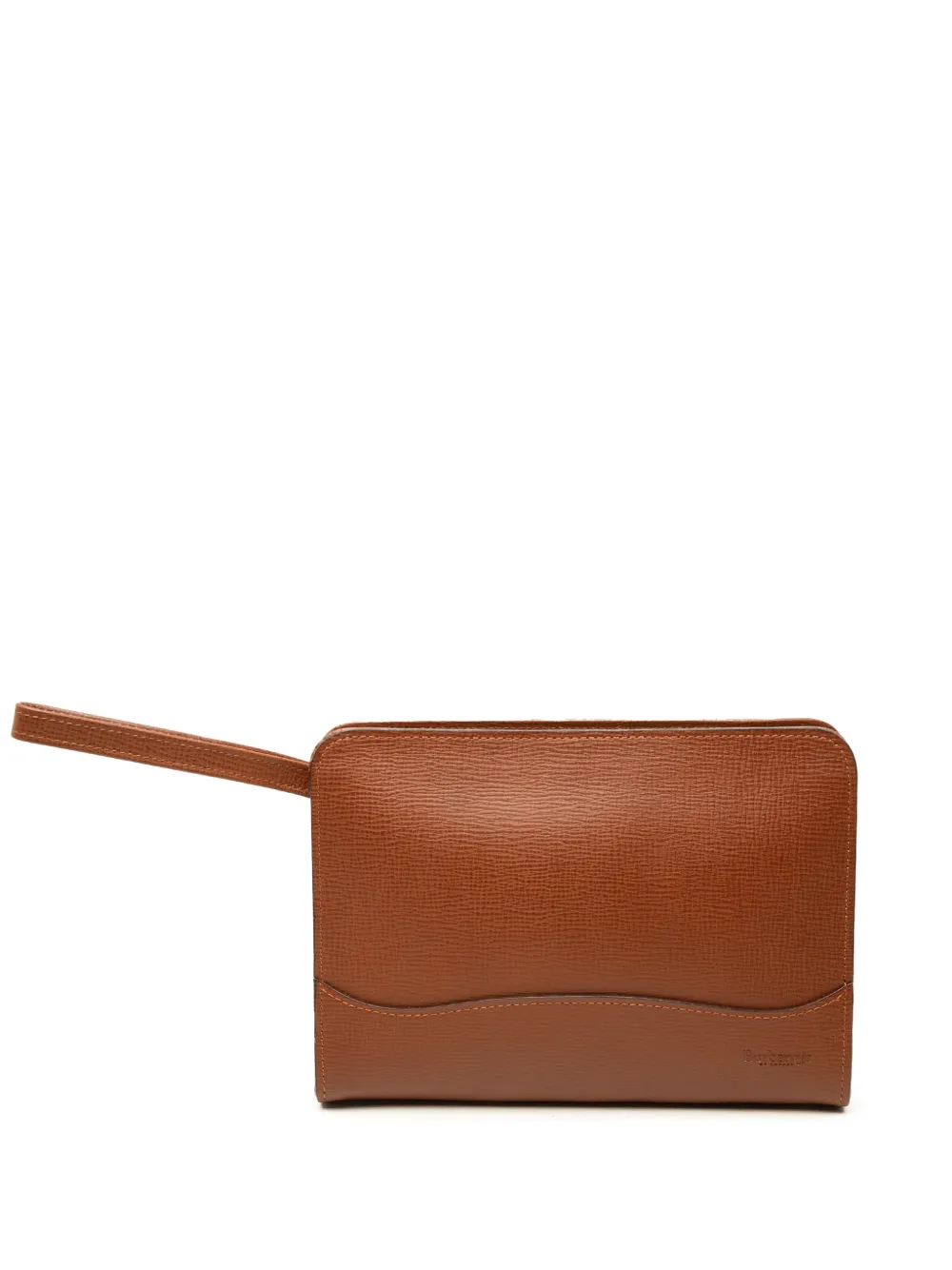 Pre-owned Burberry 20th Century Leather Clutch Bag In Brown