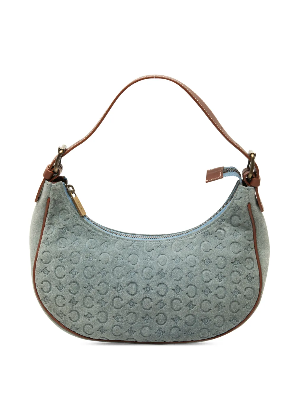Celine Pre-Owned 20th Century C Macadam Suede shoulder bag - Blu