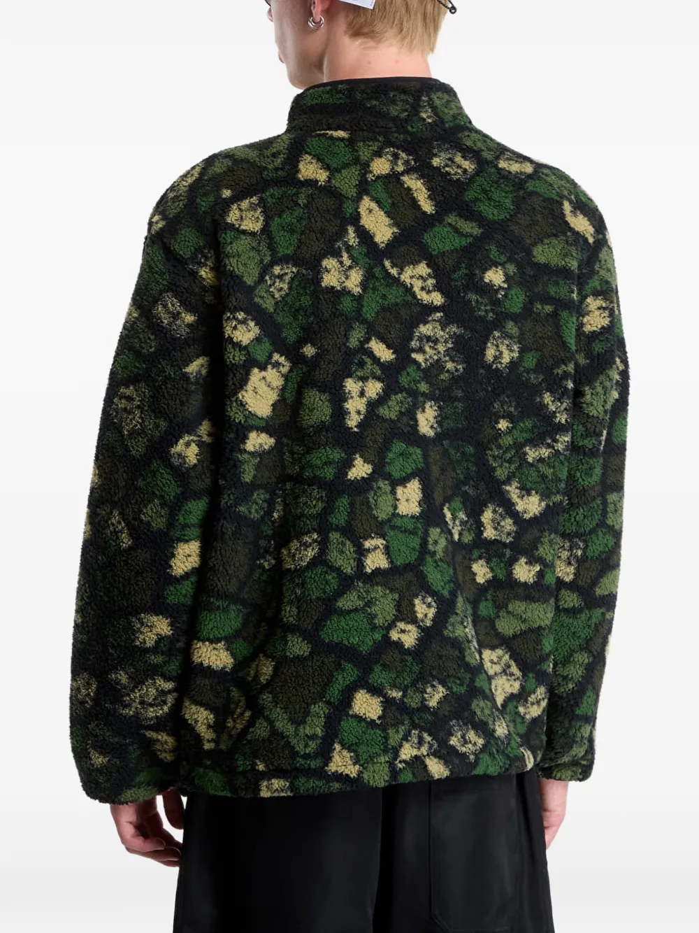 Columbia Sportswear printed fleece jacket Groen