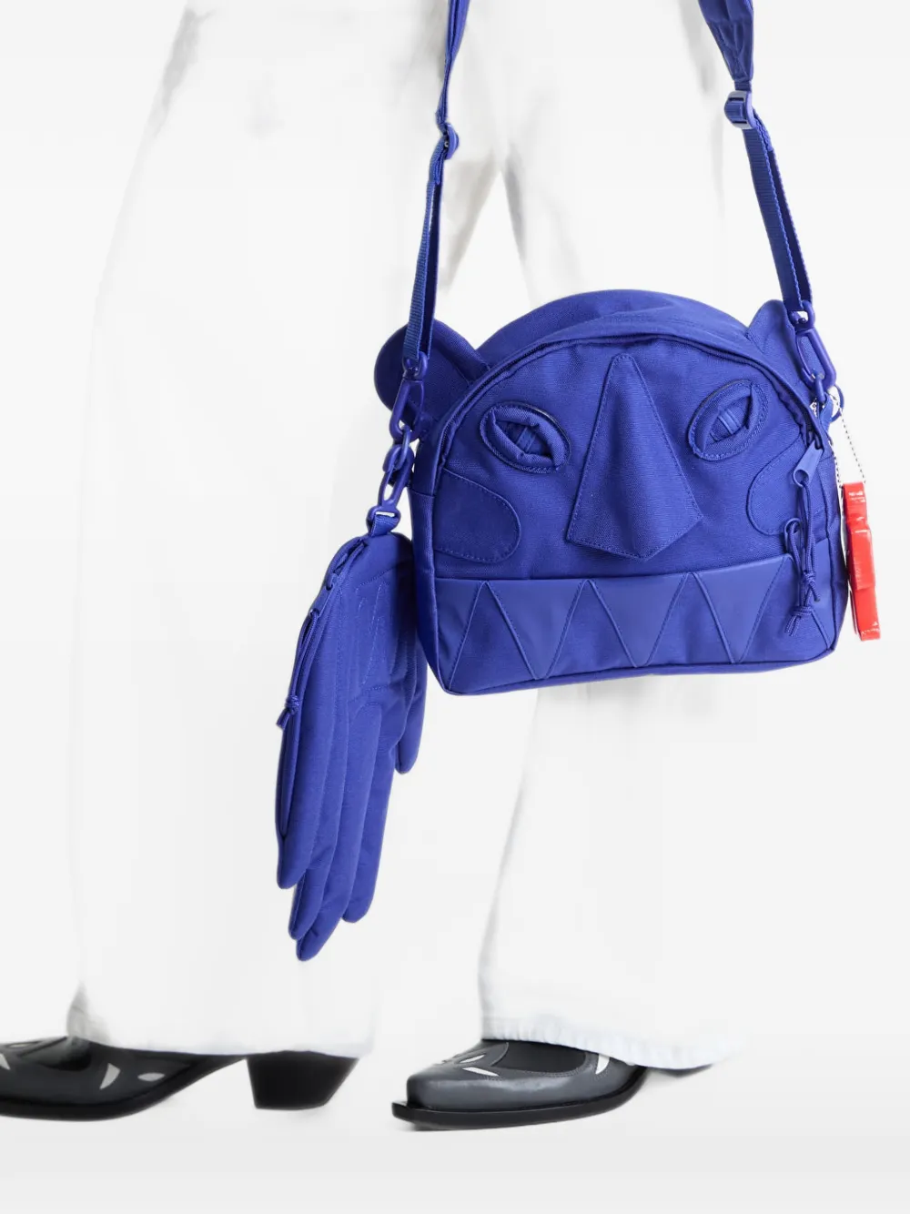Eastpak x Walter Van Beirendonck mini face-patch crossbody bag Blauw