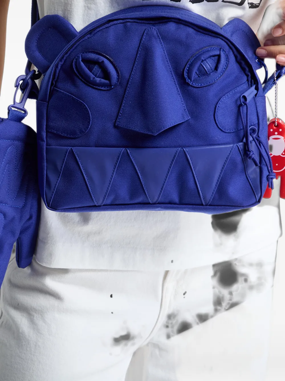 Eastpak x Walter Van Beirendonck mini face-patch crossbody bag Blauw