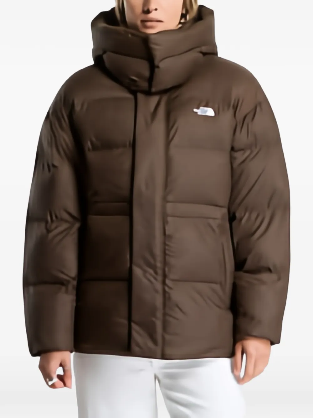 The North Face oversized puffer jacket - Braun