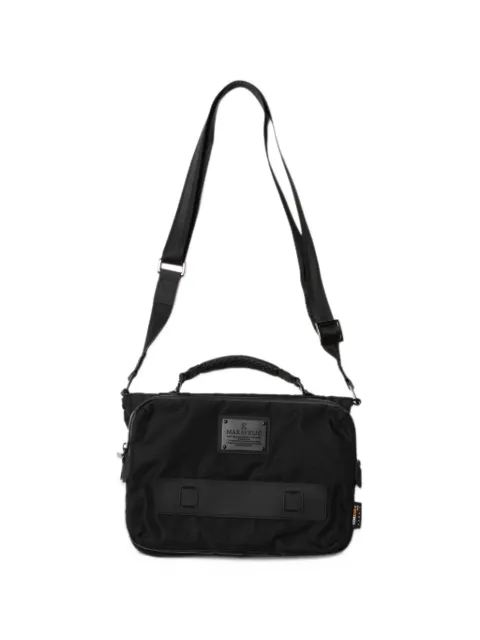 Makavelic logo-plaque laptop bag