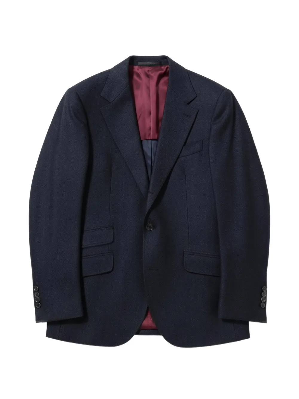 Brunello Cucinelli single-breasted wool blazer Blauw