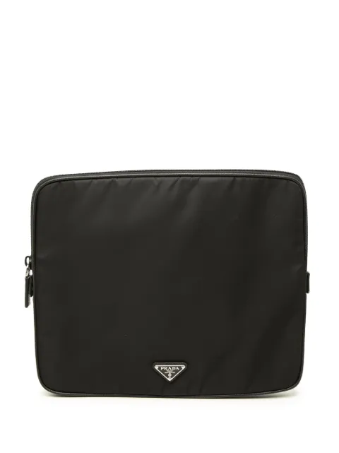 Prada Pre-Owned 2013-2026 Tessuto Laptop Case business bag