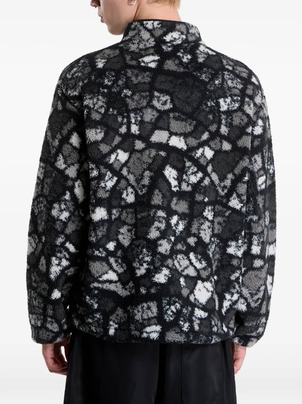 Columbia printed fleece jacket Zwart