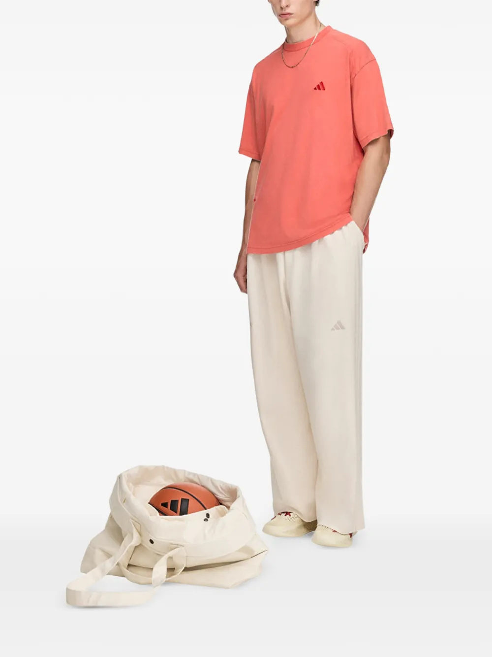 Adidas x Entire Studios Uniform Flatknit long-sleeve T-Shirt Oranje