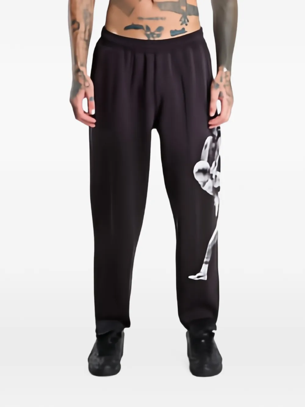 PUMA Memory Lane fleece basketball sweatpants Zwart