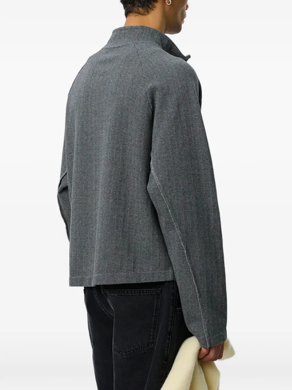 mfpen Leisure herringbone-pattern jacket Grijs