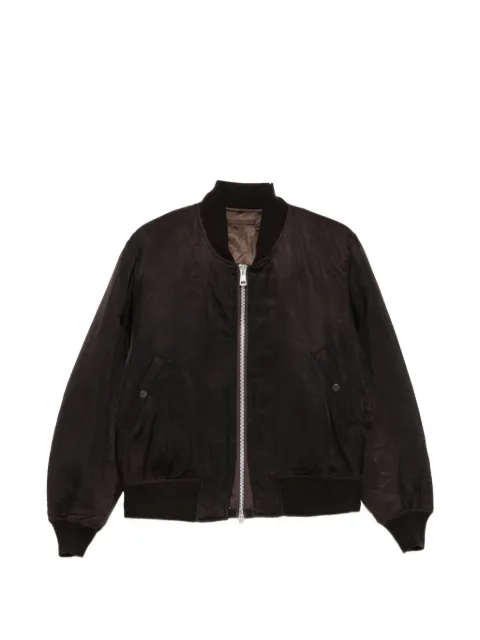 OUR LEGACY wax-dipped reversible bomber jacket