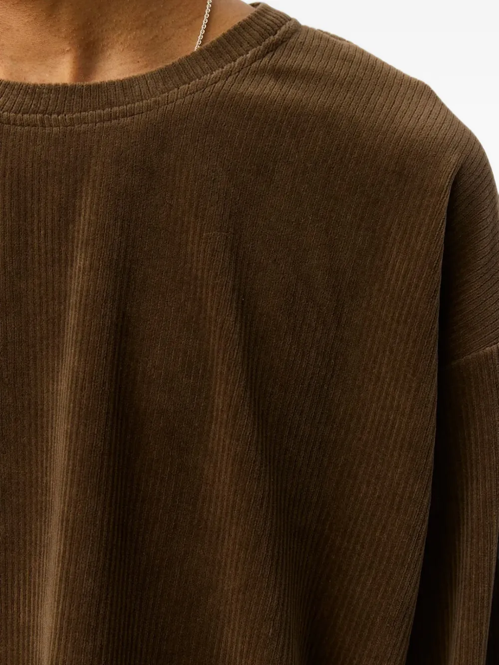 mfpen Relaxed ribbed T-shirt Bruin