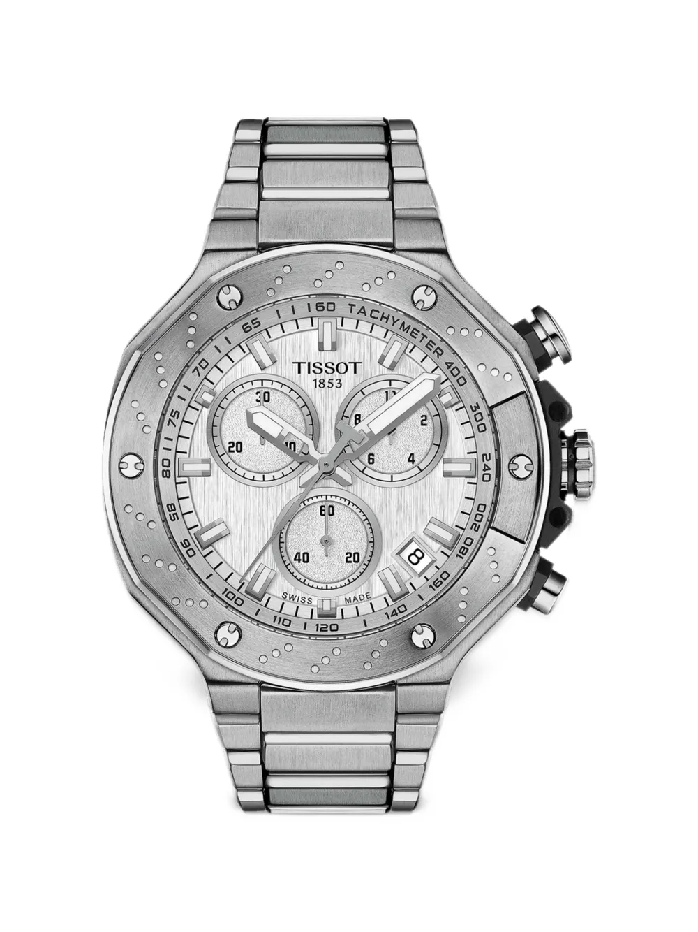 Tissot T-Race 45mm chronograph watch - Argento