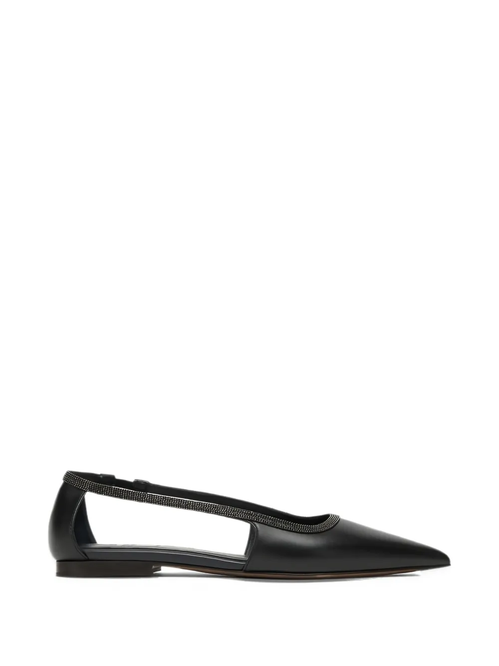 Brunello Cucinelli pointed-toe ballet flats - Nero
