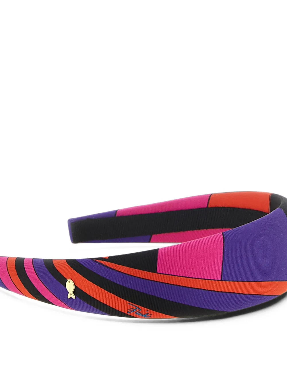 PUCCI Iride print padded headband Paars