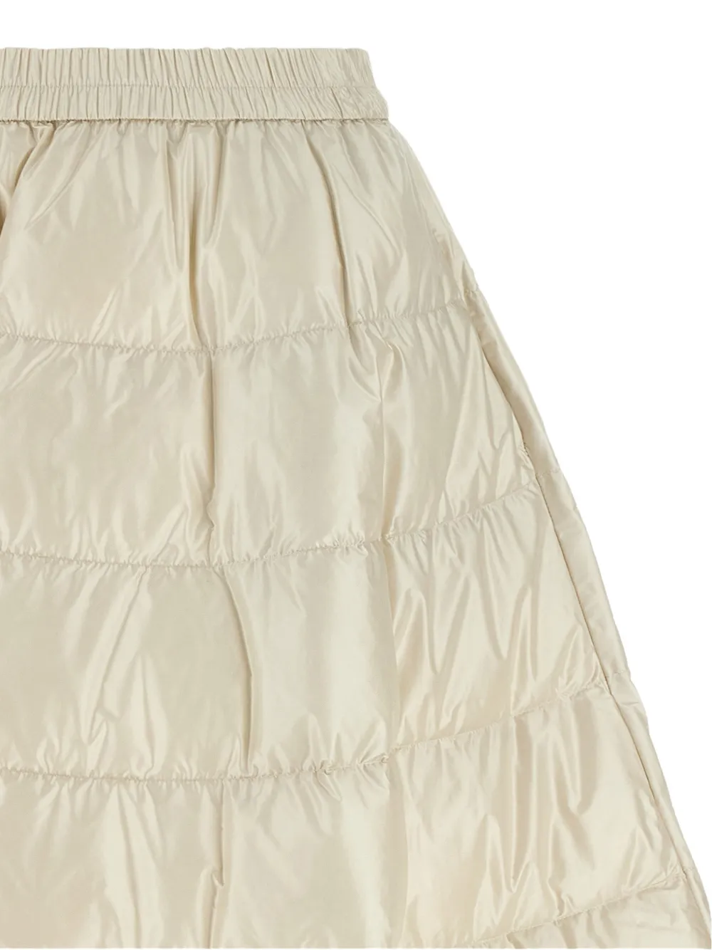 Moncler A-Line down midi skirt Beige