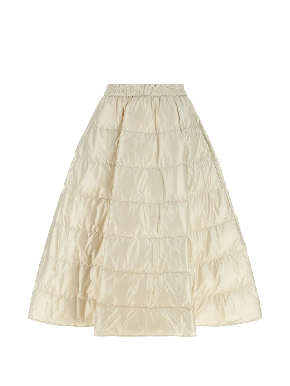 Moncler A-Line down midi skirt Beige