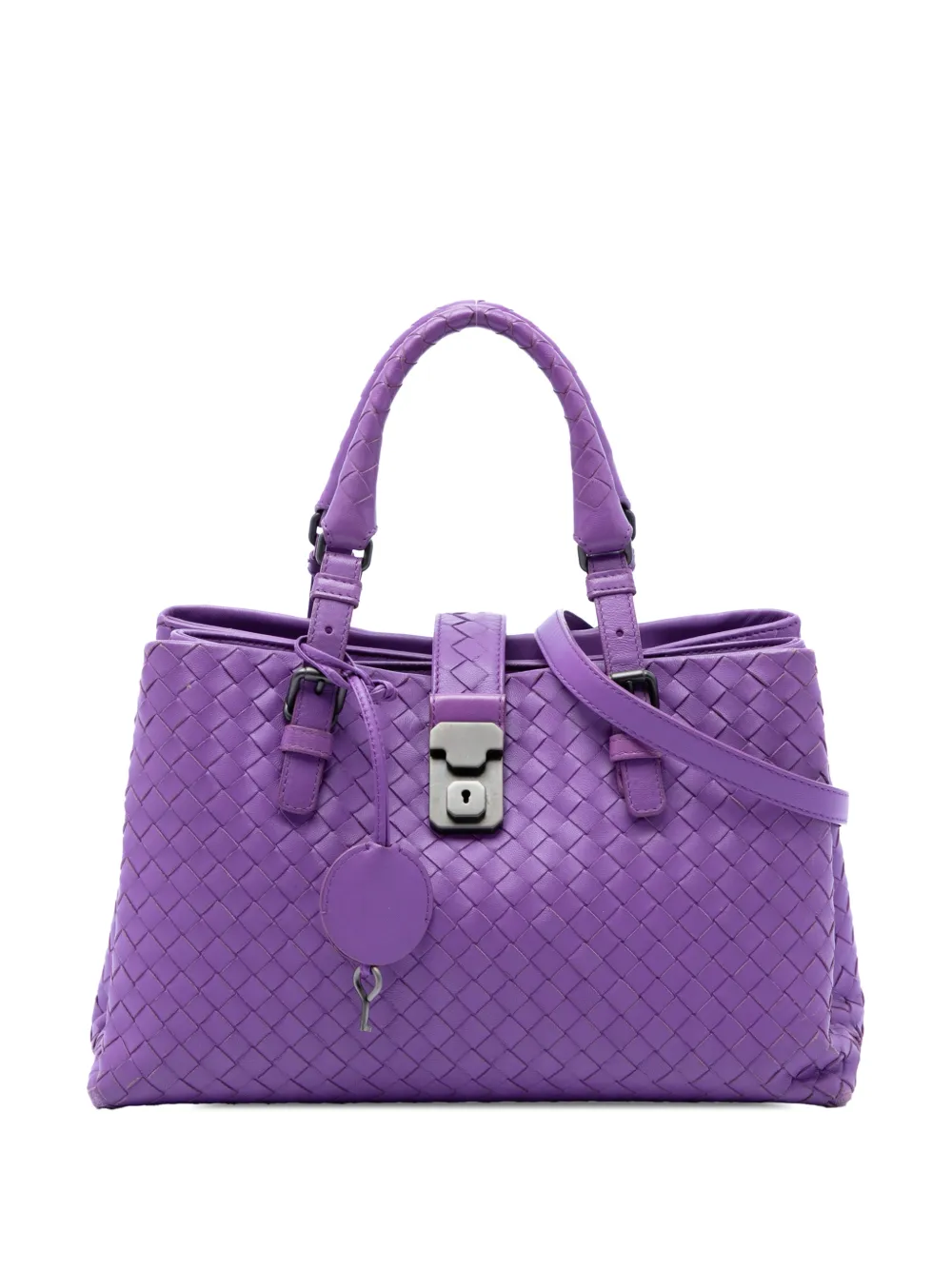Bottega Veneta Pre-Owned 2012-2026 Small Nappa Intrecciato Roma satchel - Viola
