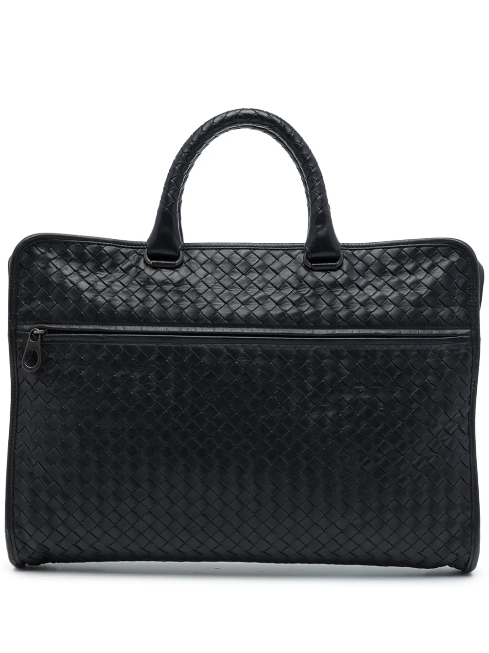 Bottega Veneta Pre-Owned 2012-2026 Nappa Intrecciato business bag - Black