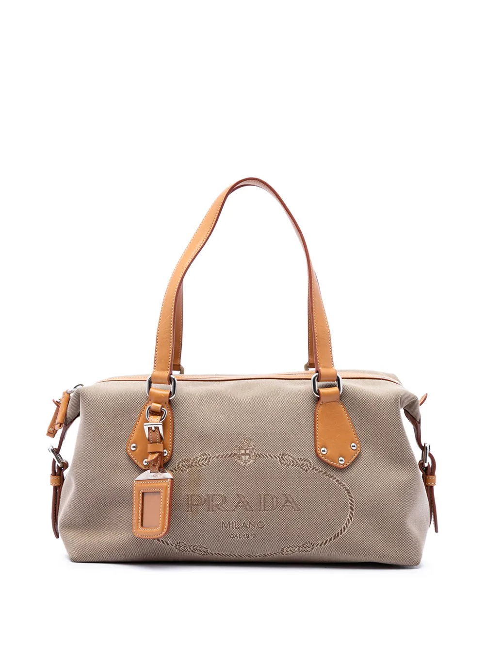 Prada Pre-Owned 2010-2026 Canvas Canapa Logo shoulder bag - Toni neutri