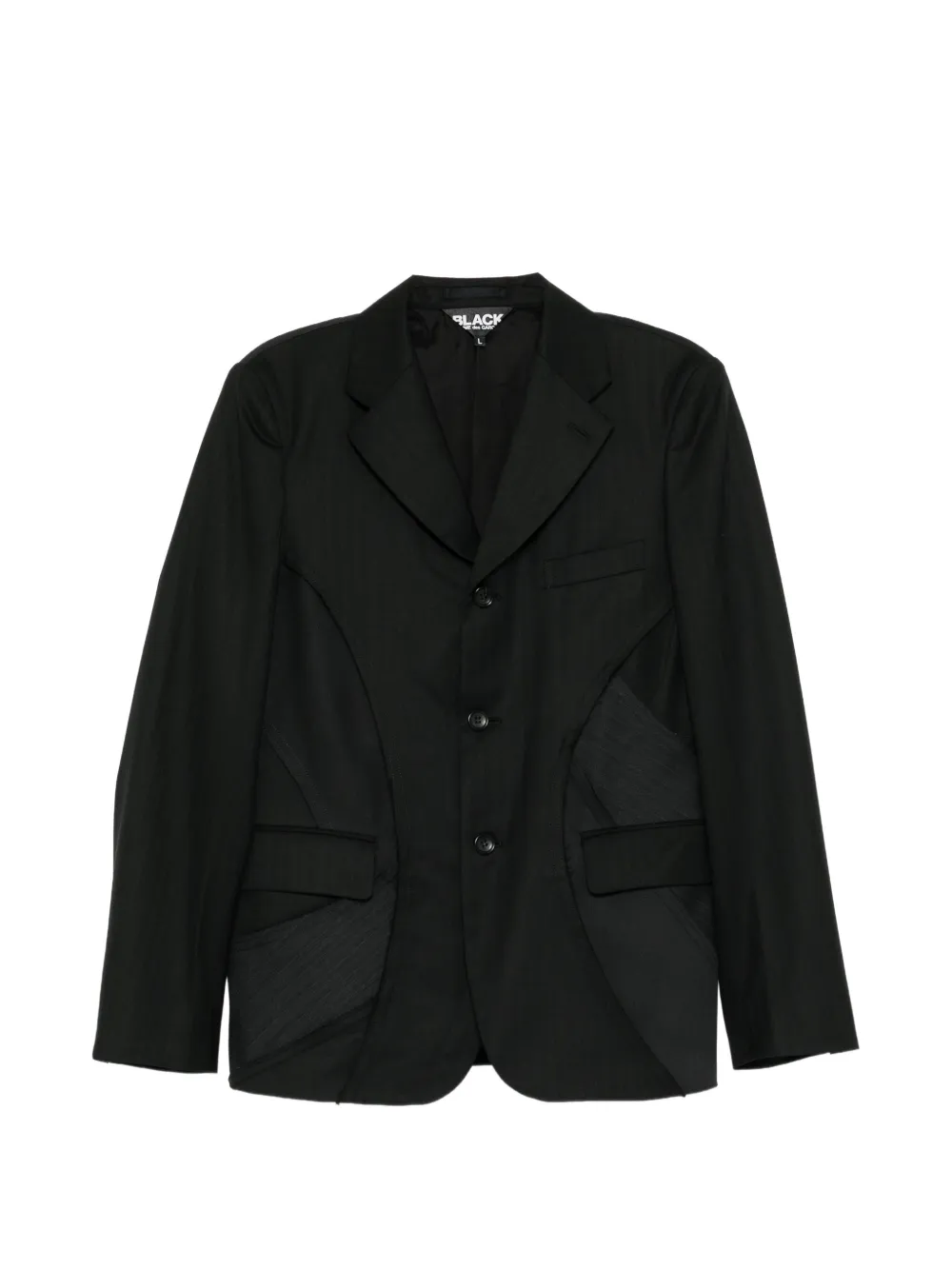 Black Comme Des Garçons deconstructed blazer