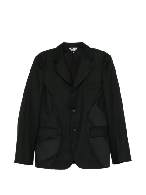 Black Comme Des Garçons deconstructed blazer
