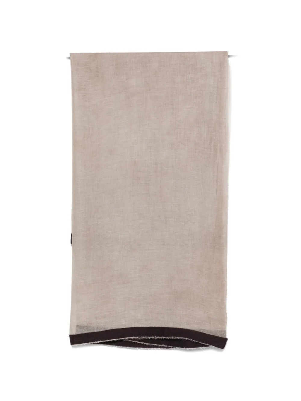 Faliero Sarti Toffy frayed scarf - Toni neutri