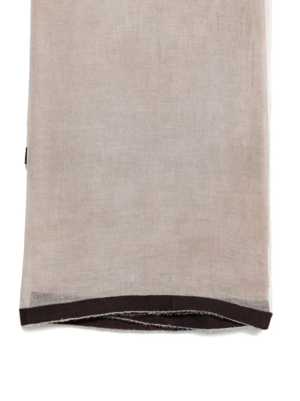 Faliero Sarti Toffy frayed scarf Beige